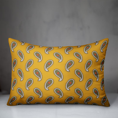 Paisley Reversible Throw Pillow