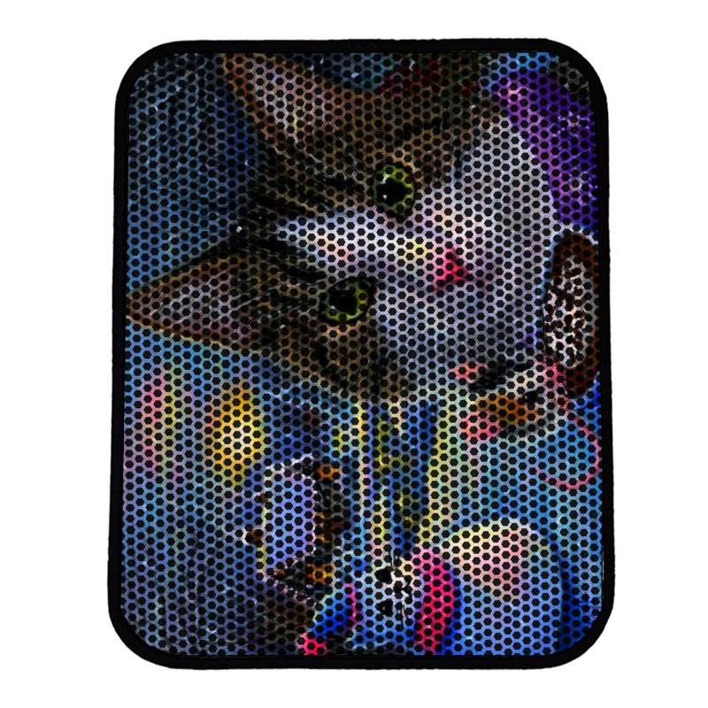 Tapis pour litière de qualité supérieure, 18 po x 24 po | 50% PVC / 50% polyester, lavable à la machine et passer l'aspirateur | Conception durable et facile à nettoyer pour les propriétaires d'animaux de compagnie | Protégez vos planchers des dégâts de la litière