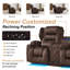 Canapé inclinable électrique Loveseat, canapé inclinable en velours avec console, siège de cinéma extra large-842959778