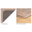 Tapis de bain en mousse à mémoire de forme - Tapis de salle de bain doux et absorbant 59 x 24 pouces avec imprimé texturé à vagues pour un décor de salle de bain élégant - Tapis de bain antidérapant lavable (taupe)-16215053