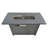 Steel Outdoor Fire Pit Table, Gray, 50000 Output, 25''H X 42''W, Propane & Natural Gas, Rust And Heat , With Lid Cover , Gas Options, Included