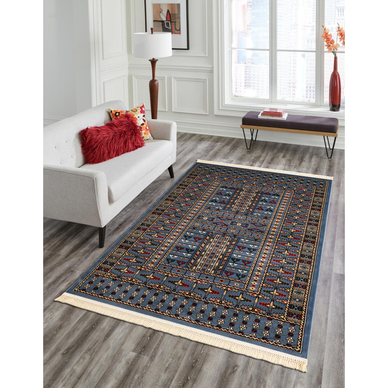 Tapis bleu Aucun, Rectangle 2 pi x 3 pi 1 po