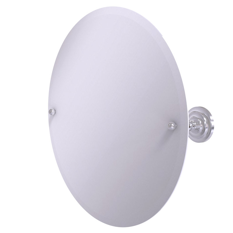 Miroir rond 22 po Gober, Chrome satiné