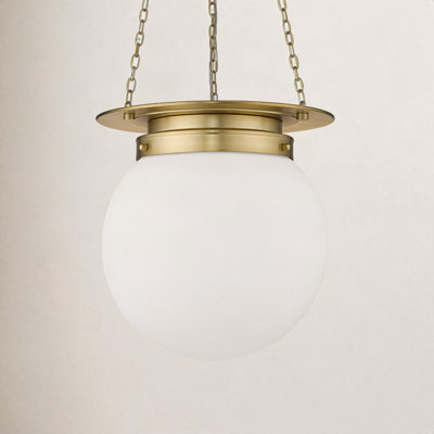 Zella Single Light Glass Dimmable Pendant