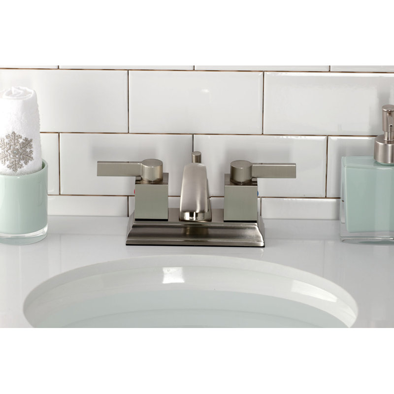 Meridian Centerset Bathroom Faucet with Drain Assembly, Brushed Nickel