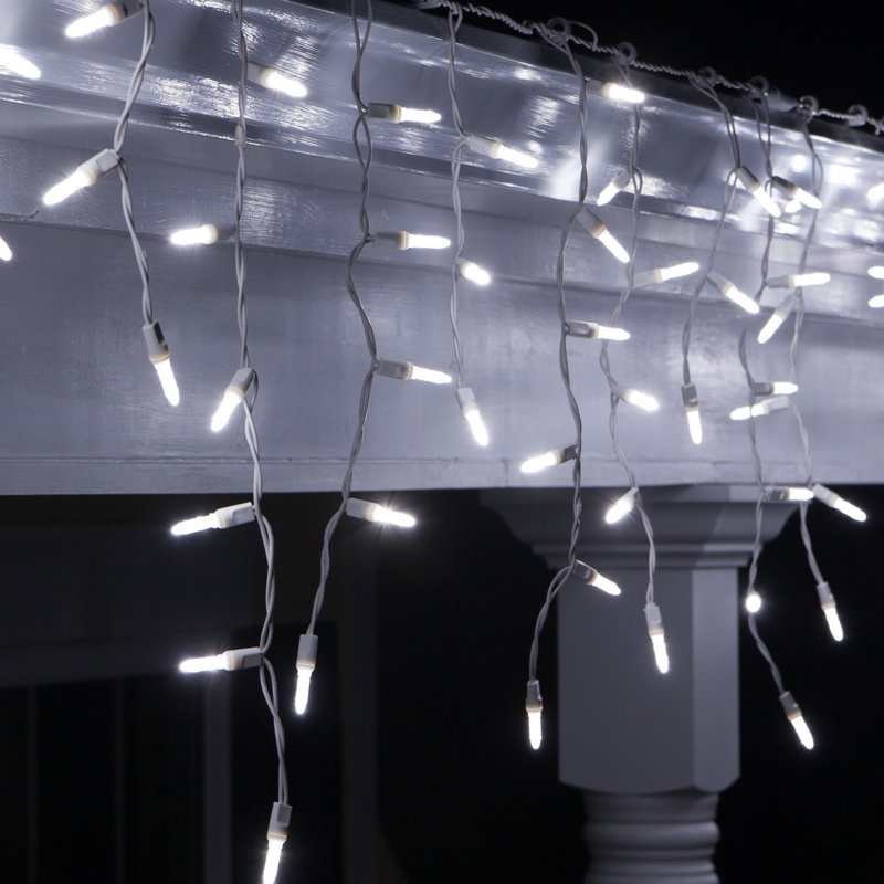 LED Icicle Lights, Cool White