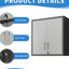 Armoire de rangement pour outils en métal avec serrure et tablette pour l'organisation de l'entrepôt