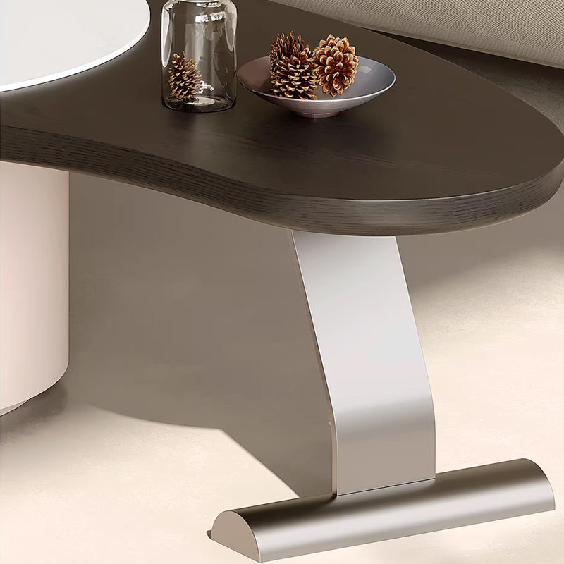 Unique and irregular-shaped coffee table design