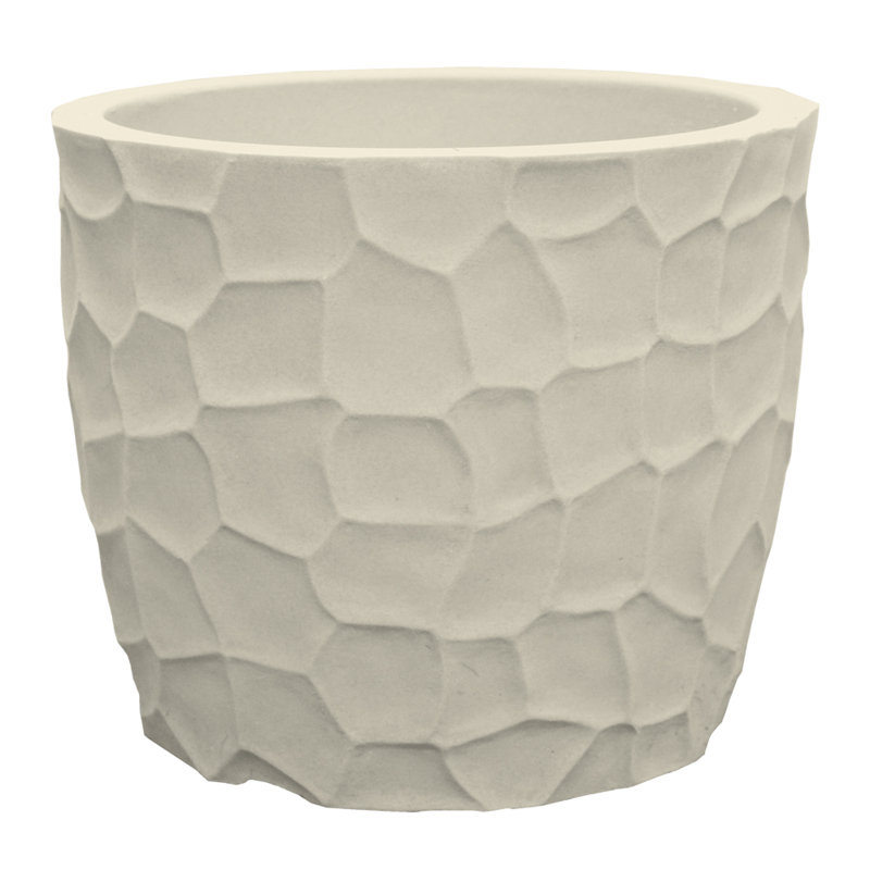 Ebern Designs - Prisma Round Planter, 11" H x 13.2" W x 13.2" D
