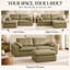 86.61 " Faux Leather Sectional-1968372811