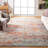 Felty Oriental Light Gray/Light Blue Area Rug-267104025