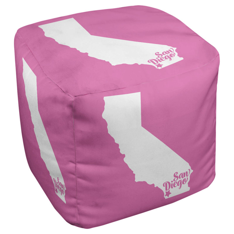 Repose-pieds cube san diego californie, Rose