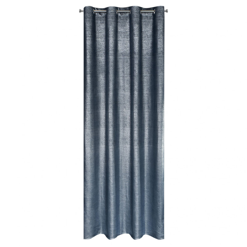 Ajahn Semi Sheer Curtains Single Panel, Marine