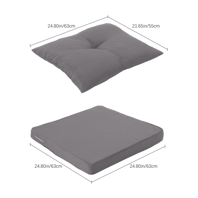 Outdoor Sofa Seat / Back Cushion, Grey
