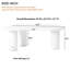 Table basse élégante et fonctionnelle en forme de nuage pour une décoration intérieure polyvalente