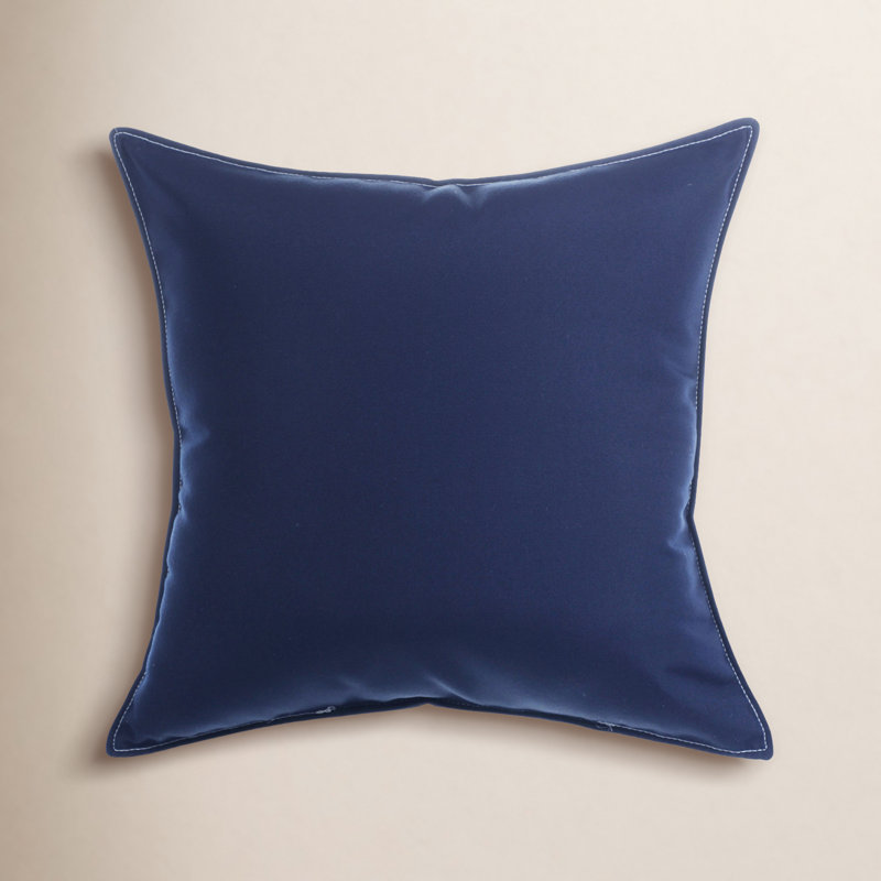 Coussin intérieur / extérieur 20 po Everton Sunbrella, Bleu marine