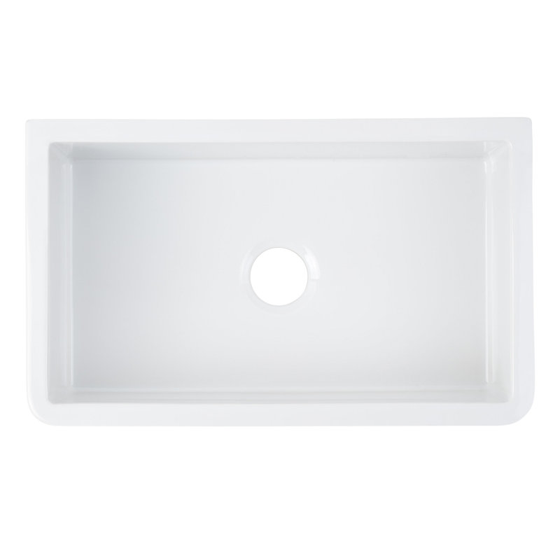 Grigham 30" L Farmhouse / Apron Kitchen Sink, White