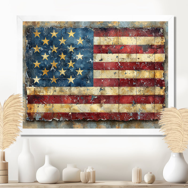 Kynslei - États-Unis, art mural large, Reproduction d'une seule photo avec cadre, H 12 po x l 20 po, Blanc