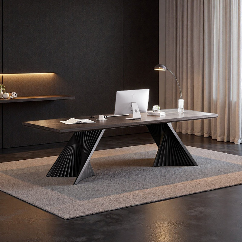 Bureau spacieux et bureau à bords raffinés, H 28,74 po x l 78,74 po x P 31,5 po