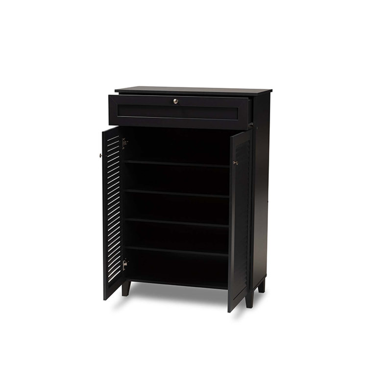 Brentford Shoe Storage Cabinet, Gray