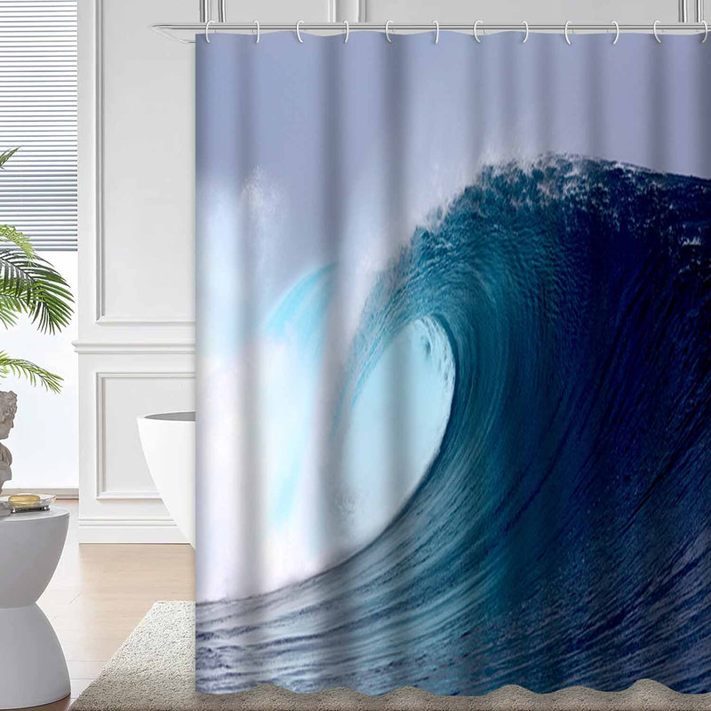 Plan d'eau tropical avec 12 crochets, L 72 po x l 78 po