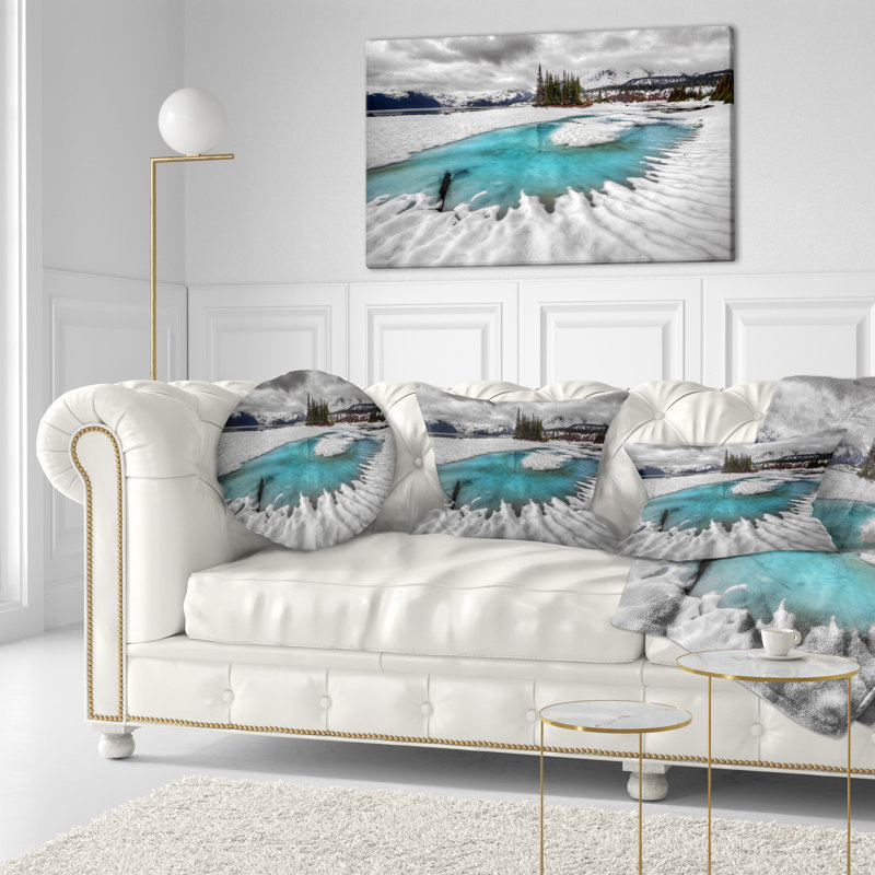 Coussin Frosted Crystal Clear Lake