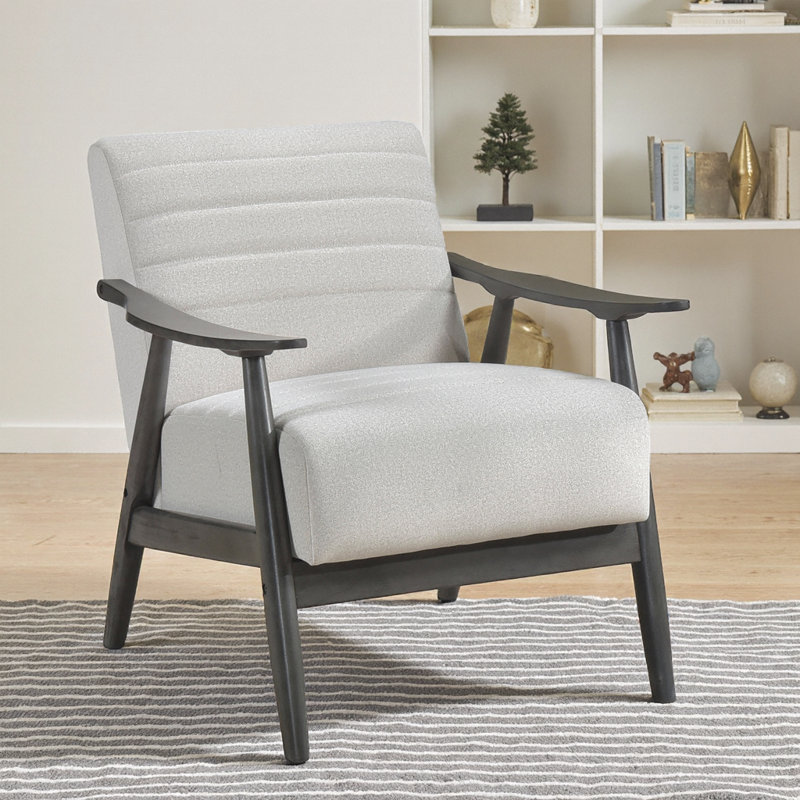 Fauteuil d'appoint décontracté 1pc, Blanc cassé