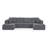U Shape Modular Sectional Sofa-248136001