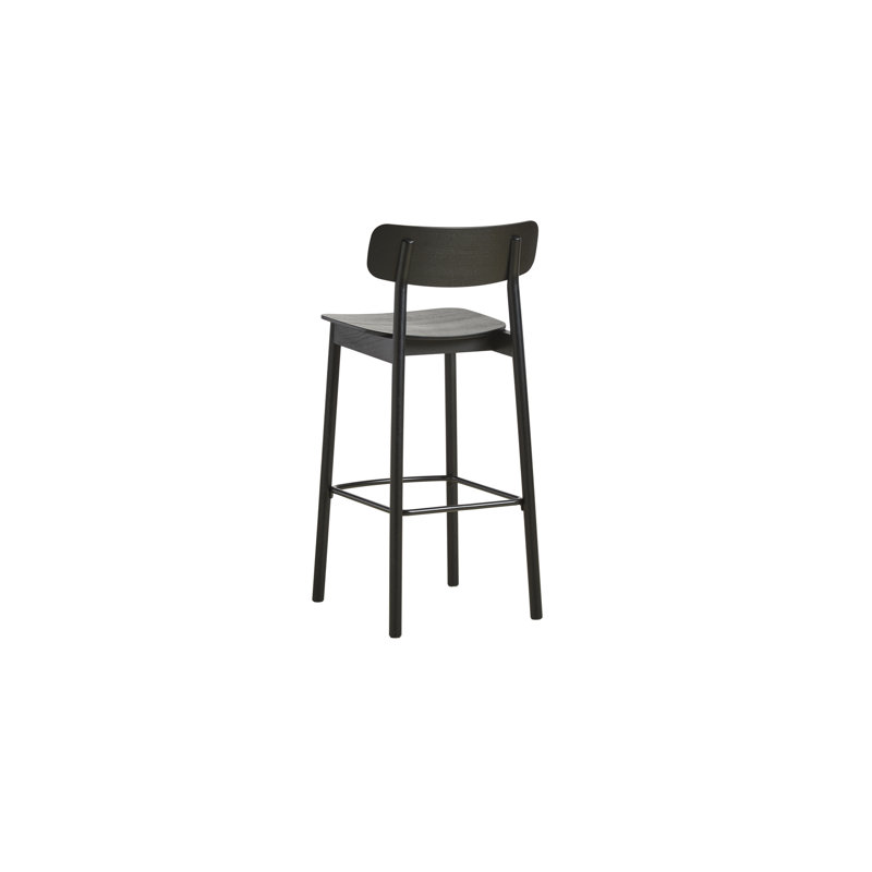 Soma Bar Stool, Bar Stool (29.53'' Seat Height), Black