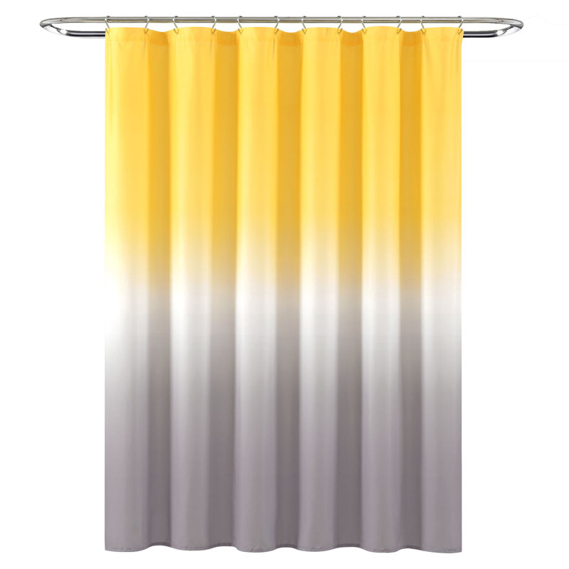 Rideau de douche Lush Decor Umbre Fiesta, Jaune