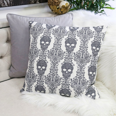 Coussin Skull - Lin de coton