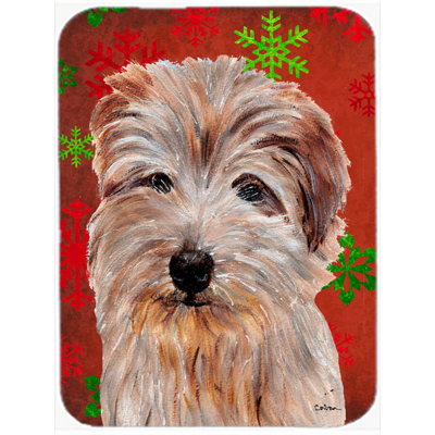 The Holiday Aisle Ashlynn Norfolk Terrier Glass Cutting Board