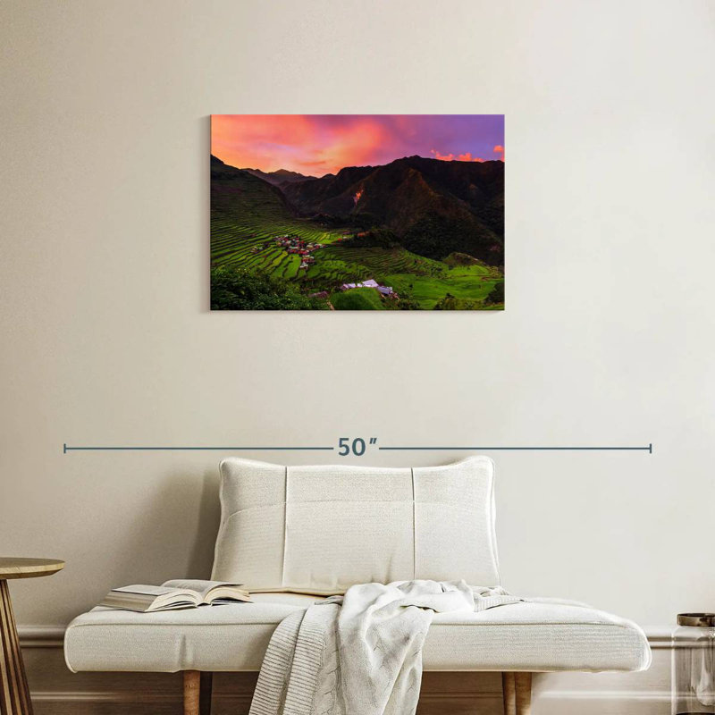 Alvord Batad Rice Terraces Sunset, 20" H x 30" W