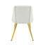 Chaise d'appoint en cuir synthétique Gaines