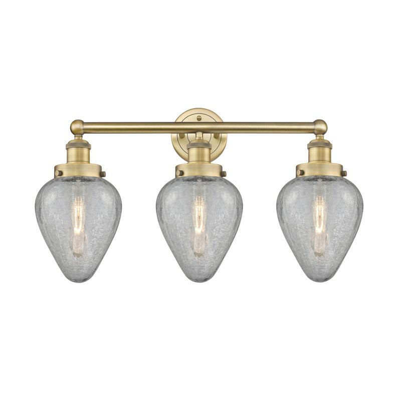 Éclairage pour meuble-lavabo à intensité variable 3 lumières Ameet, Laiton brossé