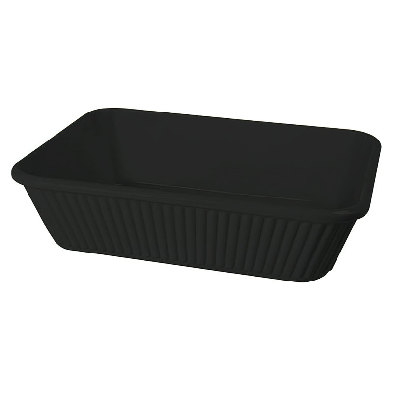 GET ML-177-W Melamine Casserole Serving Dish, 3 Quart, Black