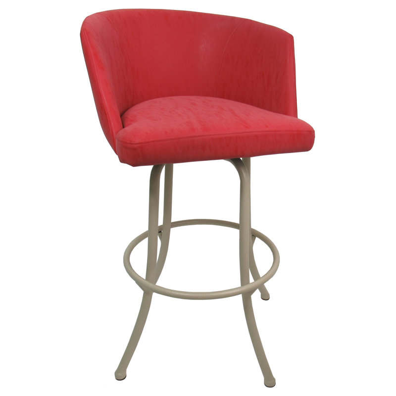 Tabouret de bar rotatif 26 po Deagan, Rubis, Tabouret de comptoir (siège d'une hauteur de 26 p