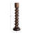Hand Carved Wood Taper Candle Holder-1233853-11865078