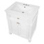 Armoire de salle de bain Vintage Elegance avec portes à fermeture douce et tablette réglable-131577056