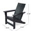 Chair In Black Resin, High, Rustic & Modern Mix, Water-, 32.3 In. D X 29.8 W 37.08 H Merge,