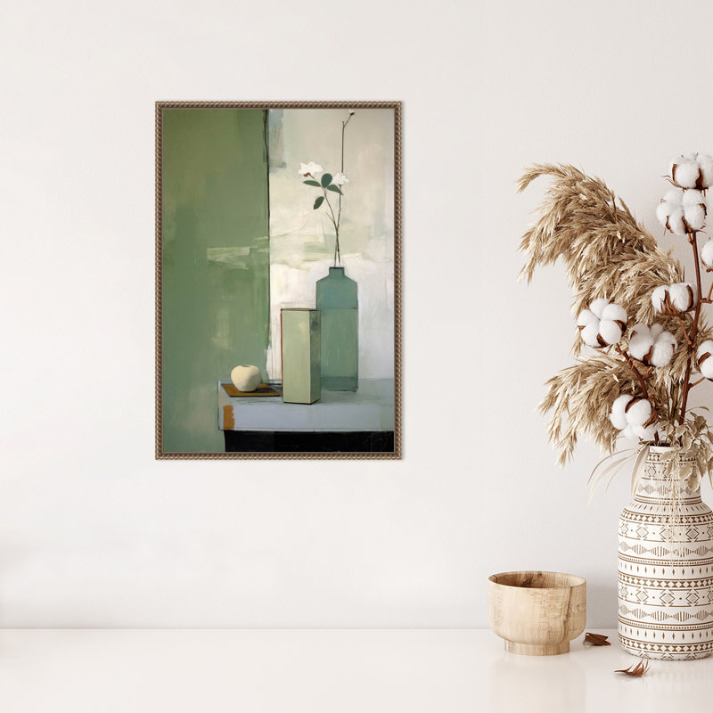 «Green Still Life», reproduction sur toile par Treechild, H 23 po x l 16 po x P 2 po