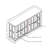 Display Cabinet with Glass Doors,Adjustable Shelves for Collectibles Four Door Design Vintage Showcase for Home or Office-126284475