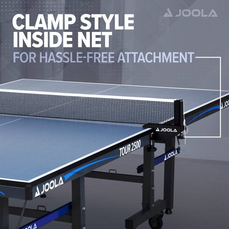 JOOLA Tour 2500 Folding Blue MDF Table Tennis Table with Net
