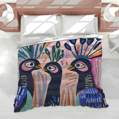 Peacock Bedding Animal Comforter Bohemian Boho