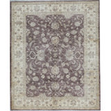 Ziegler Wool Oriental Area Rug in Light Plum/Beige