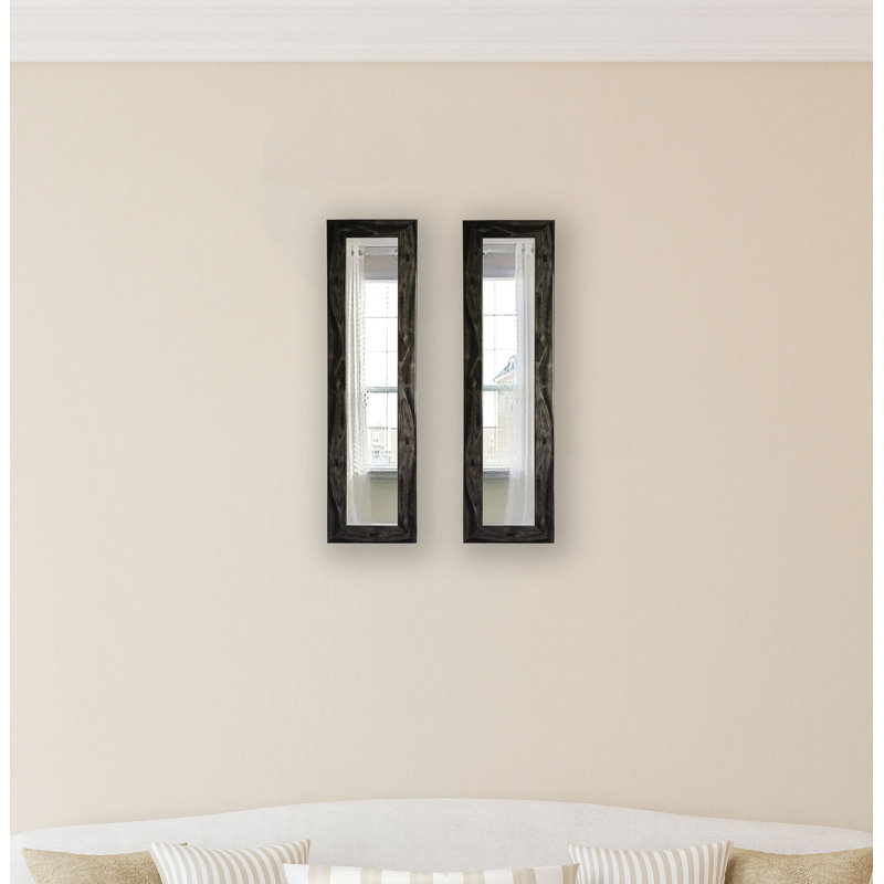 Trujillo Solid Wood Flat Wall Mirror, 27.5" H x 13.5" W