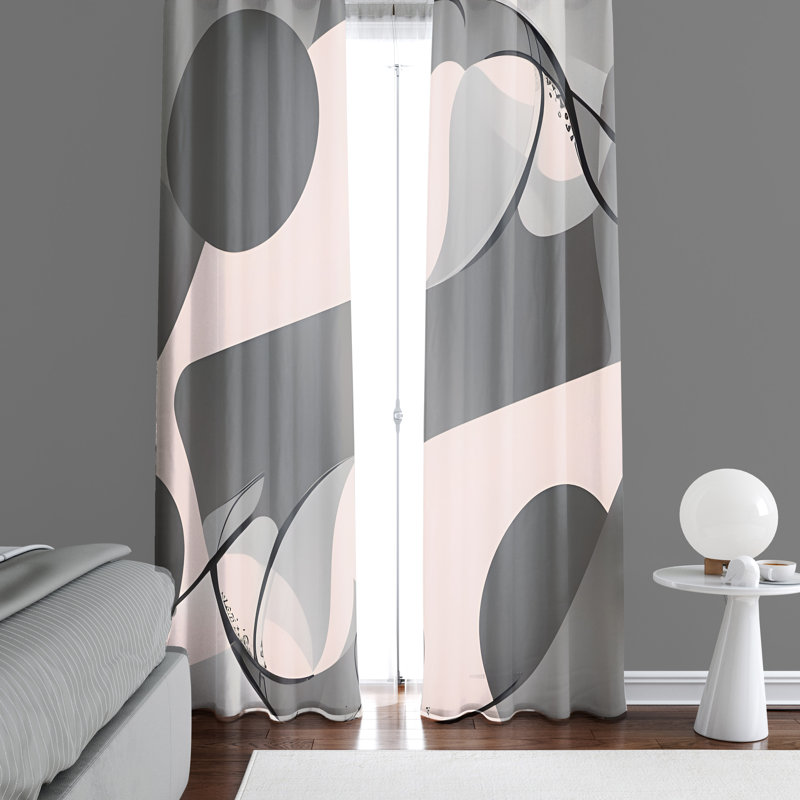 Rideau en polyester Taconic, L 56 po x L 78 po