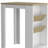 36" Natural and White Wood Kitchen Island With Storage