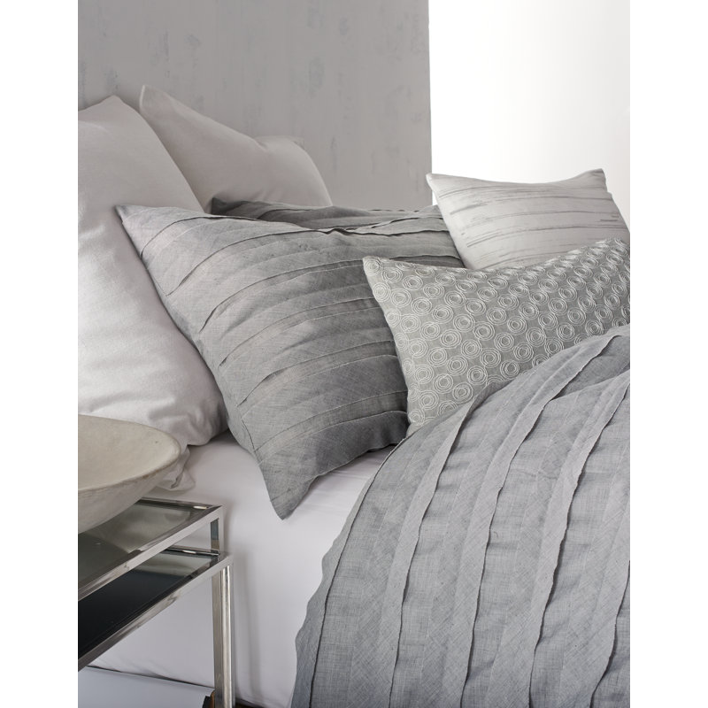 DKNY Loft Stripe 100% Cotton 11" x 22" Textured Throw Pillow