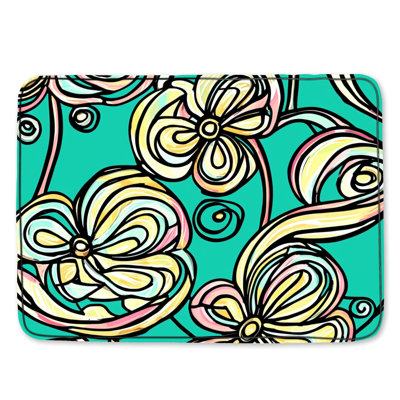 Tapis de bain fleurs
